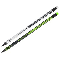 Карандаш ч/гр HB Berlingo Tech it черное дерево с ластиком BP00S07/36/Китай