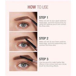 Карандаш для бровей O.TWO.O Fine Triangle Eyebrow Pencil № 5 Caramel 0.2 g