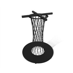 Стол SHT-TU3-1/TT 90 МДФ
                        черный муар / серый мрамор