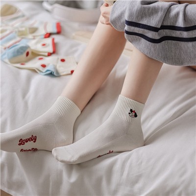 Apple, summer cartoon cotton Japanese school skirt, with embroidery