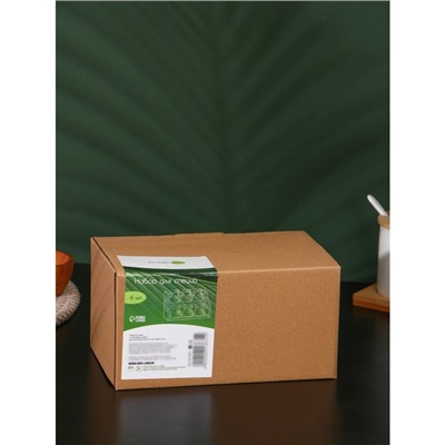 Набор для специй BellaTenero, 50 мл, набор 7 шт., на бамбуковой подставке, фарфор, белый