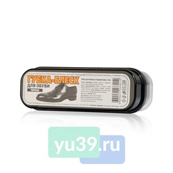 Губка для обуви для гладкой кожи, черная