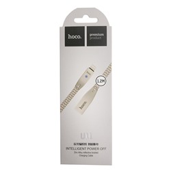 USB-кабель hoco U11 Intellegent Power Off Lightning белый