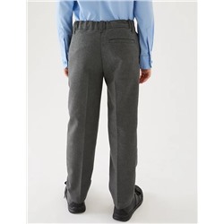 Boys' 2pk Slim Leg School Trousers (2-18 Yrs)