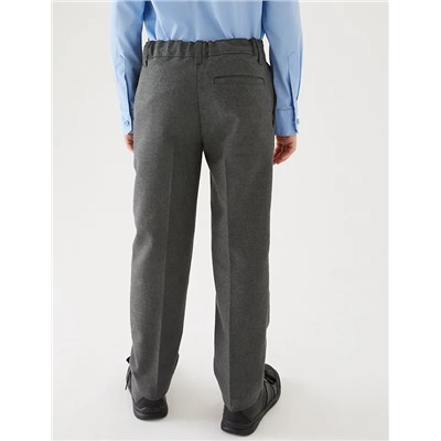 Boys' 2pk Slim Leg School Trousers (2-18 Yrs)