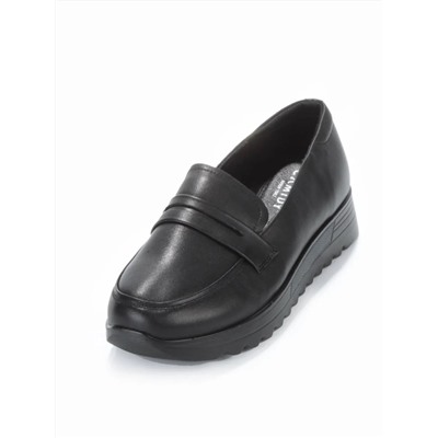 03-5309 BLACK Полуботинки женские (натуральная кожа)