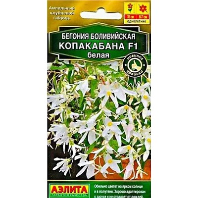 Семена Бегония Копакабана белая F1, арт.: 12227