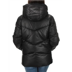 21069 BLACK Куртка зимняя женская Flance Rose (200 гр. холлофайбер)