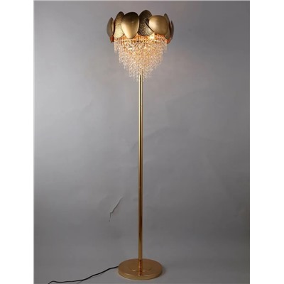 299-254 Напольная лампа (х1)Кристаллы, нержавеющая сталь
