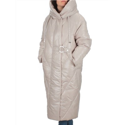 22-203 BEIGE Пальто зимнее женское (200 гр. тинсулейт)