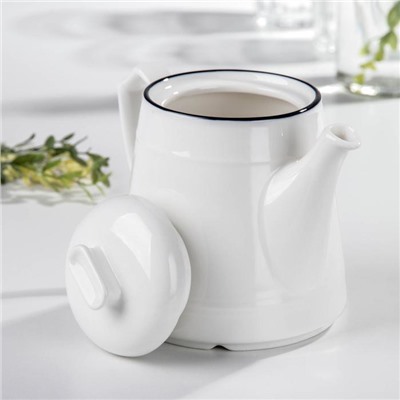 Заварочный чайник Magistro «Морской бриз», 850 мл, фарфор, белый