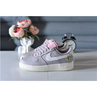 Фиалковые A Nike Air Force из натуральной кожи