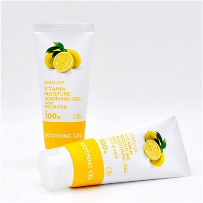 Lebelage Уценка Успокаивающий гель с витаминами / Vitamin Moisture Purity 100% Soothing Gel, 100 мл