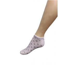 Носки женские В-100 горошек бежевый