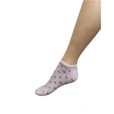 Носки женские В-100 горошек бежевый