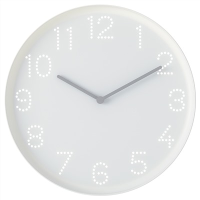 TROMMA, Wanduhr, weiß,, 25 cm