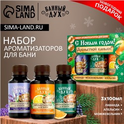 Ароматизаторы для бани «С праздником», 3×100 мл, Банный дух