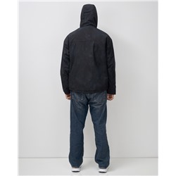 Куртка спортивная мужская весна осень черного цвета 25473Ch