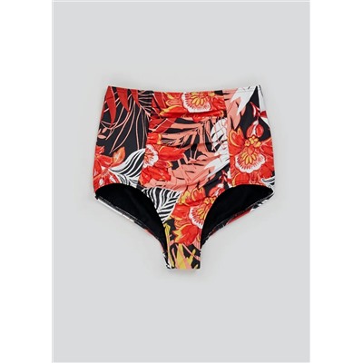 Soon Floral Palm High Waist Bikini Bottoms