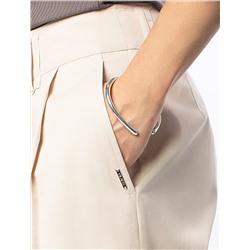 Брюки-палаццо из хлопка с защипами