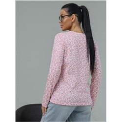 Лонгслив "Леопард" Розовый
