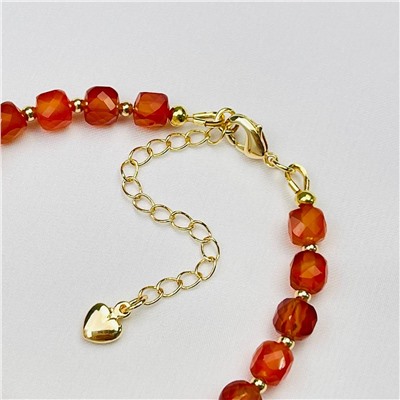 Радуга Самоцветов Браслет из Сердолика и Цитрина