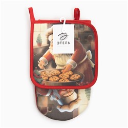 Набор кухонный Этель Сookies варежка 15х28см, прихватка 19х19см,100%хл