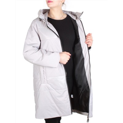 M820 GRAY Пальто демисезонное женское (100 гр. синтепон)