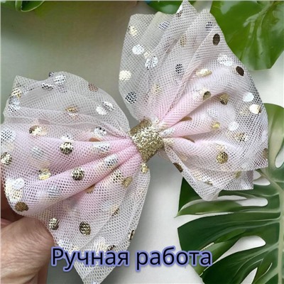 Заколка для волос "Уточка" с бантом УТ17 тип 7