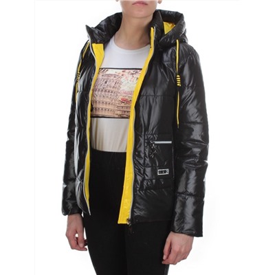 8260 BLACK Куртка демисезонная женская BAOFANI (100 гр. синтепон)