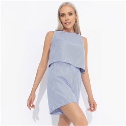 Комплект с шортами на резинке, Любоваться собой (полоска, 2 в 1)