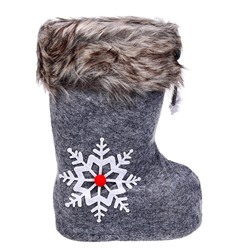 Конфетница «Сапожок», серая