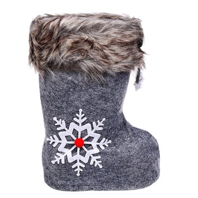 Конфетница «Сапожок», серая