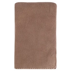 Плед из стираного хлопка цвета мокко из коллекции Essential, 130x180 см