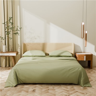 Постельное бельё LoveLife евро Young grass 200х217см, 225х240см, 50х70см-2шт, 100%хлопок, сатин, 125г/м²