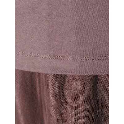 Нарядная футболка с принтом пайетками