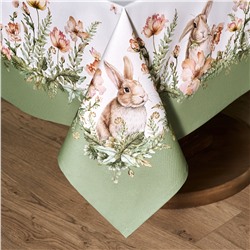 СКАТЕРТЬ"SENSE" 140Х180СМ,ЗЕЛЕНЫЙ ,100%ХЛОПОК, ТВИЛ С ПРОПИТКОЙ