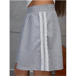 Шорты "Крош" Серый Меланж Девочка