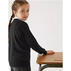 2pk Unisex Pure Cotton School Jumper (3-18 Yrs)