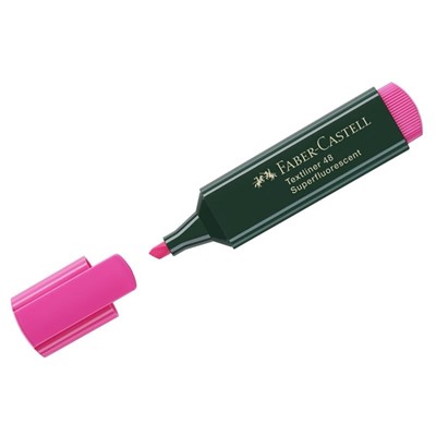 Текстовыделитель Faber-Castell "48" розовый, 1-5мм