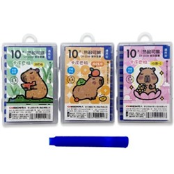 Картридж к перьевой ручке DI-25  "Пиши стирай" синий 5см диаметр 3,4мм ассорти 332098/10/Китай