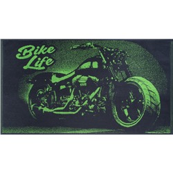 6с103.412ж1 Bike Life(т.серый) Полотенце махровое 50х90см