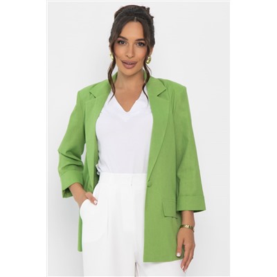 Пиджак льняной Мэрлин (зеленый) Б15429-7М