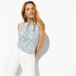 Блуза, Легкое настроение (flowers mint)