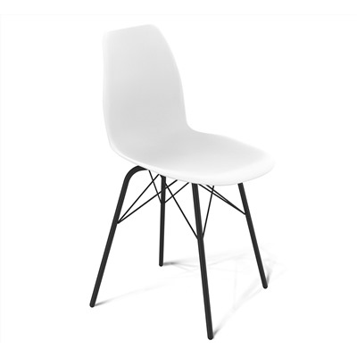 Стул SHT-ST29/S64 на металлокаркасе
                        белый / черный муар