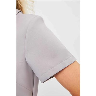 Блуза медицинская женская 3-98-21-1 / Kiara 34 Grey pearl