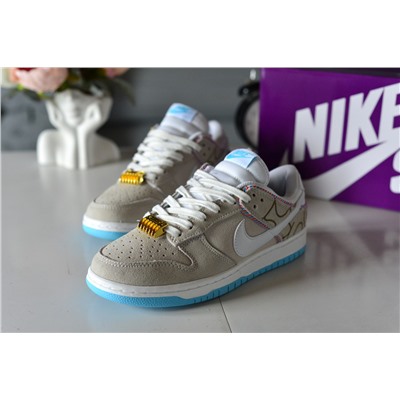 Премиальные Nike Dunk Low SE Barber из прочной замши