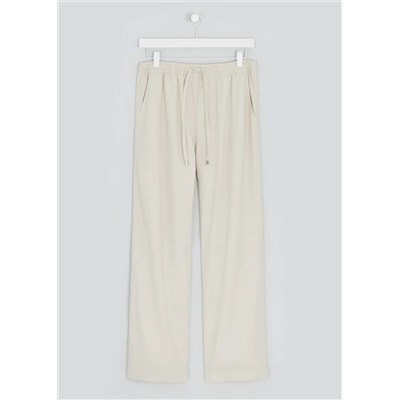 Wide Leg Linen Trousers