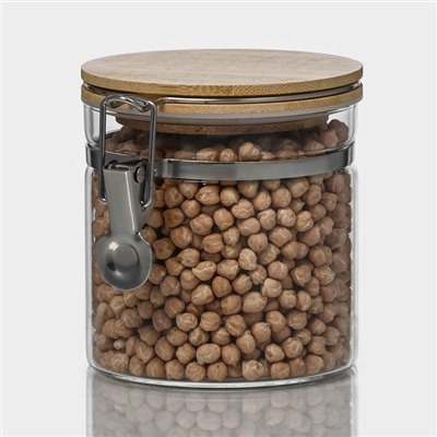 Банка для хранения BellaTenero «Эко», 650 мл, 10×11 см, с бугельным замком, стекло, прозрачная