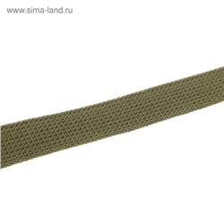 Ошейник брезентовый однослойный, 57×2.5 см, ОШ 35-45 см, хаки